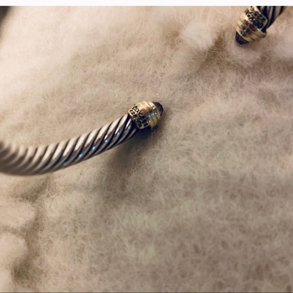 David yurman cable bracelet with amethyst and gold - Picture 4 of 8